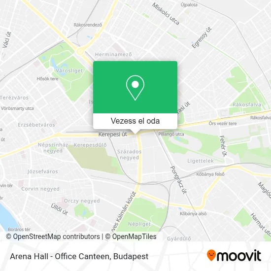 Arena Hall - Office Canteen térkép