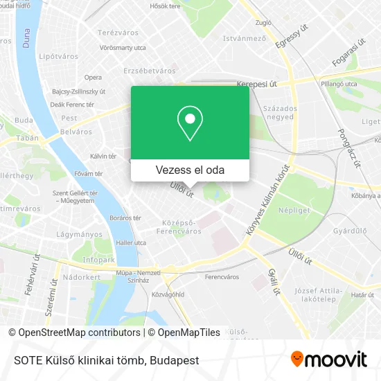 SOTE Külső klinikai tömb térkép