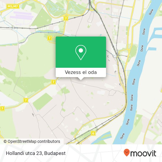 Hollandi utca 23 térkép