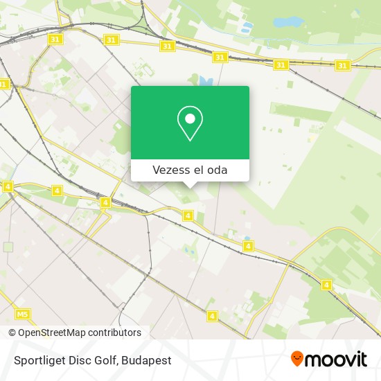 Sportliget Disc Golf térkép
