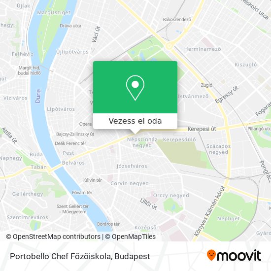 Portobello Chef Főzőiskola térkép