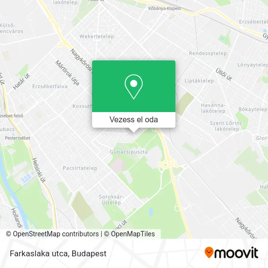 Farkaslaka utca térkép