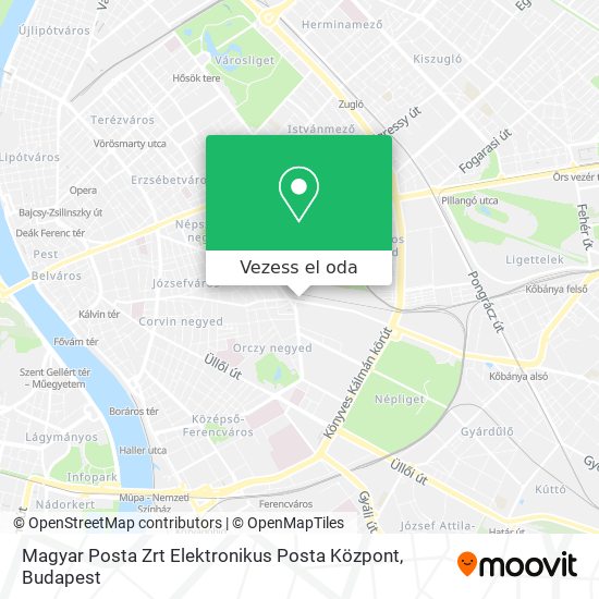 Magyar Posta Zrt Elektronikus Posta Központ térkép
