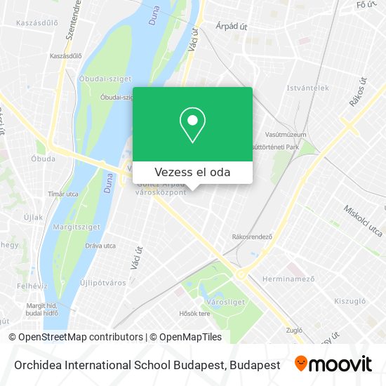 Orchidea International School Budapest térkép