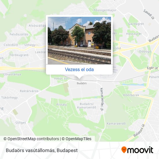 Budaörs vasútállomás térkép