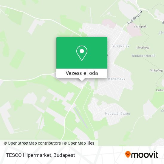 TESCO Hipermarket térkép