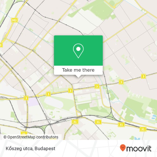 Kőszeg utca térkép