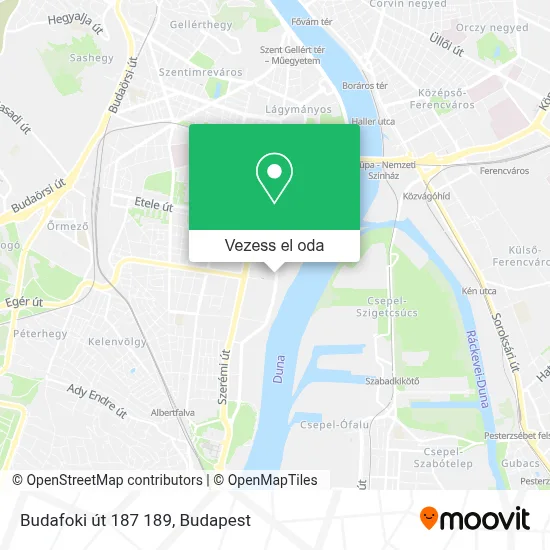 Budafoki út 187 189 térkép