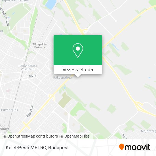 Kelet-Pesti METRO térkép