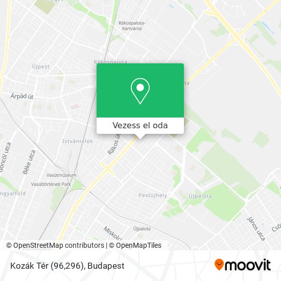 Kozák Tér (96,296) térkép