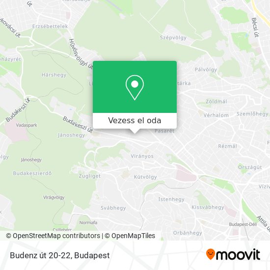 Budenz út 20-22 térkép