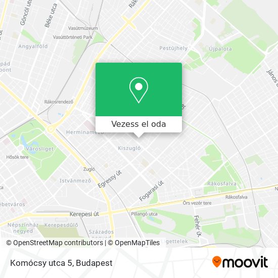 Komócsy utca 5 térkép