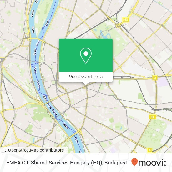 EMEA Citi Shared Services Hungary (HQ) térkép