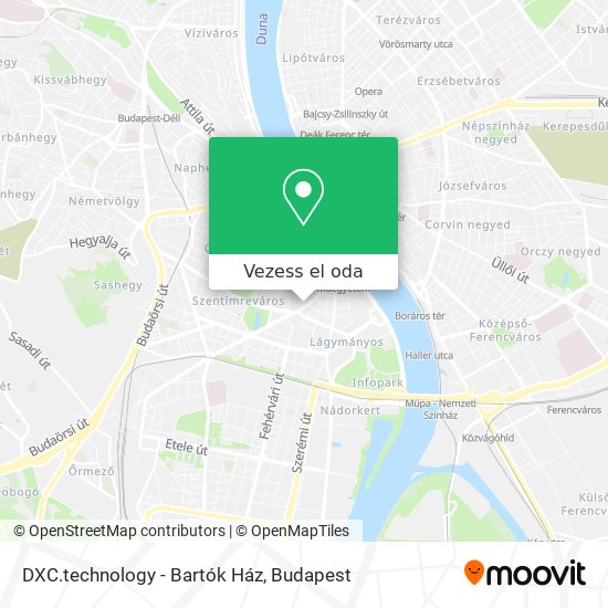 DXC.technology - Bartók Ház térkép