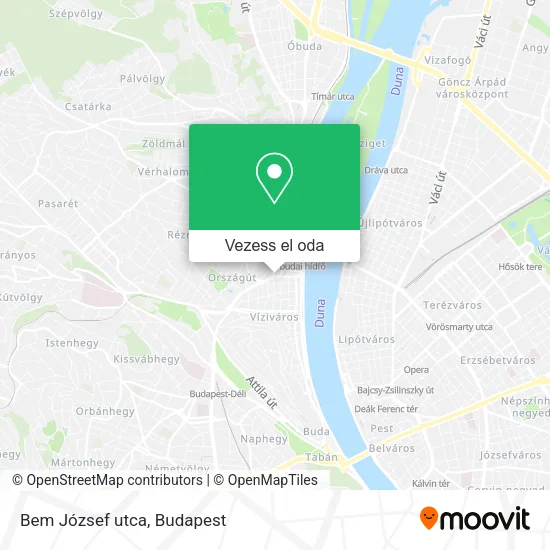 Bem József utca térkép