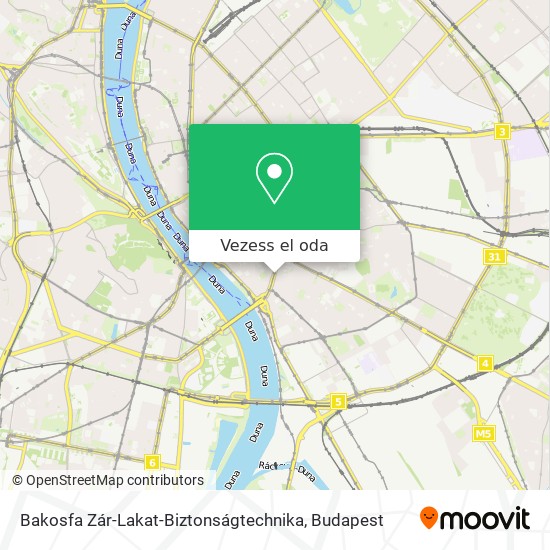 Bakosfa Zár-Lakat-Biztonságtechnika térkép