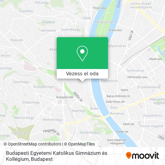 Budapesti Egyetemi Katolikus Gimnázium és Kollégium térkép