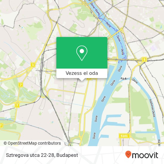 Sztregova utca 22-28 térkép