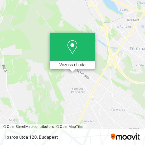 Iparos utca 120 térkép