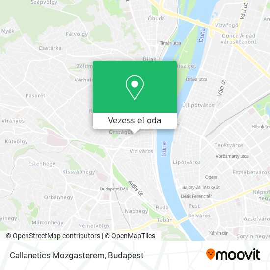 Callanetics Mozgasterem térkép