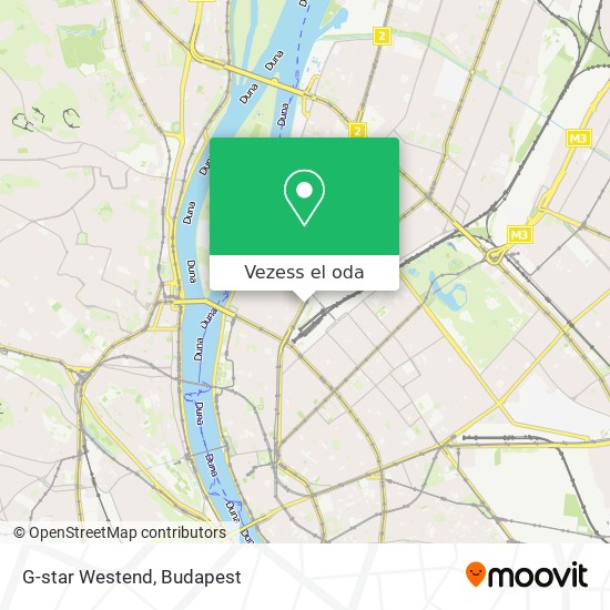 G-star Westend térkép