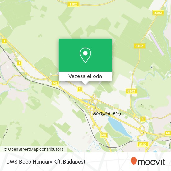 CWS-Boco Hungary Kft térkép