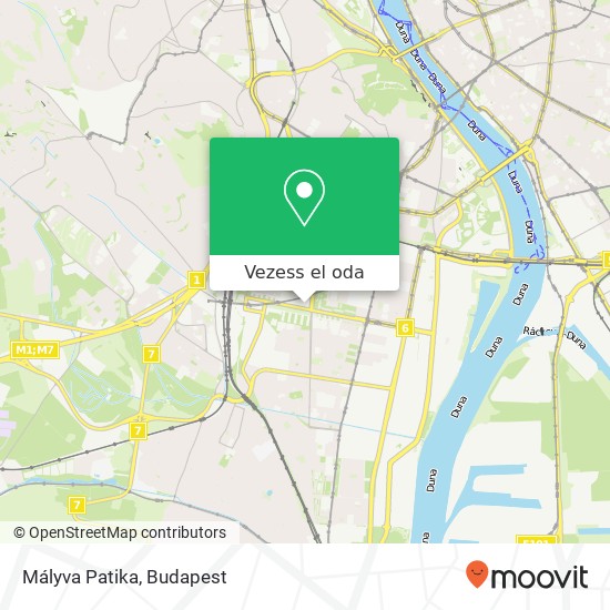 Mályva Patika térkép