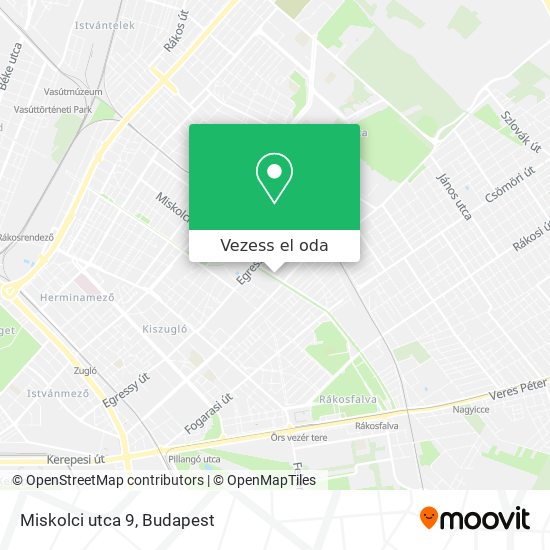 Miskolci utca 9 térkép