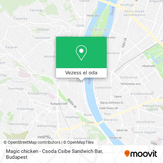 Magic chicken - Csoda Csibe Sandwich Bar térkép