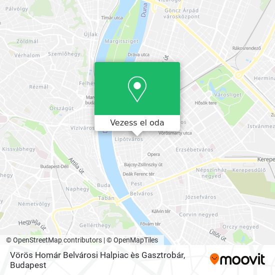 Vörös Homár Belvárosi Halpiac ès Gasztrobár térkép