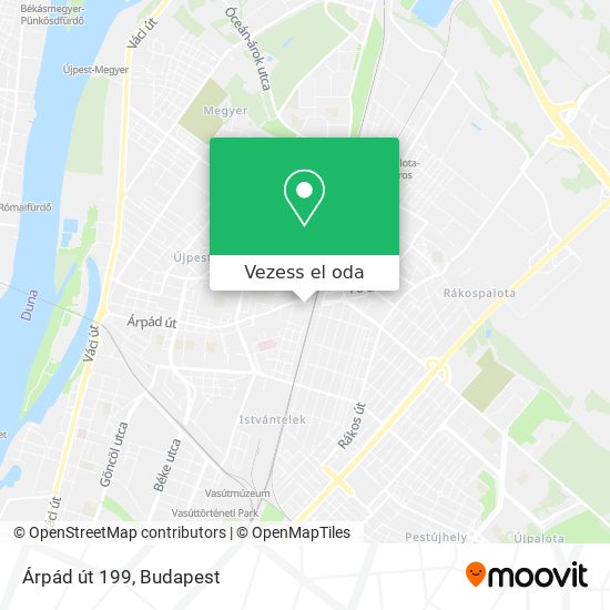 Árpád út 199 térkép