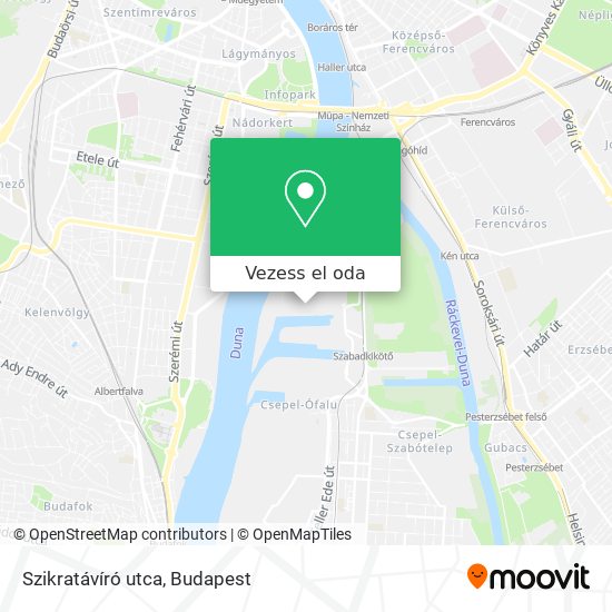 Szikratávíró utca térkép