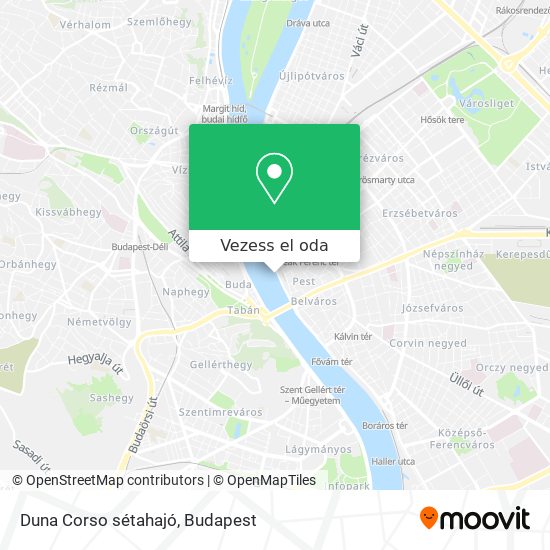 Duna Corso sétahajó térkép