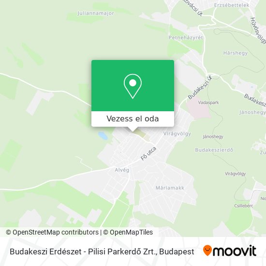 Budakeszi Erdészet - Pilisi Parkerdő Zrt. térkép
