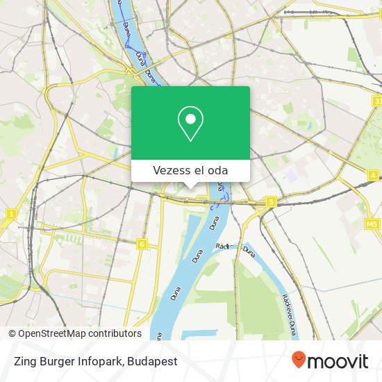 Zing Burger Infopark térkép