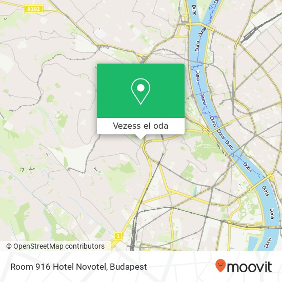 Room 916 Hotel Novotel térkép