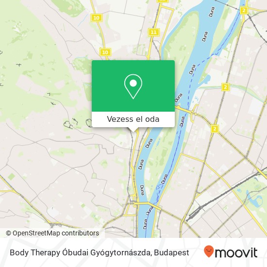 Body Therapy Óbudai Gyógytornászda térkép