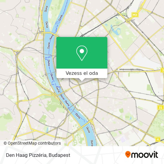 Den Haag Pizzéria térkép