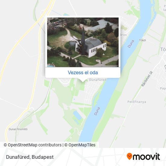 Dunafüred térkép