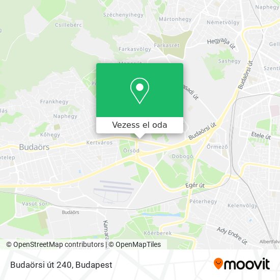 Budaörsi út 240 térkép