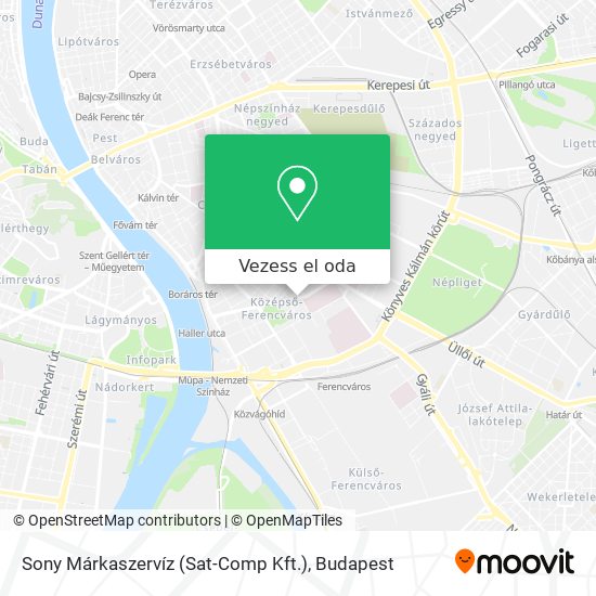 Sony Márkaszervíz (Sat-Comp Kft.) térkép