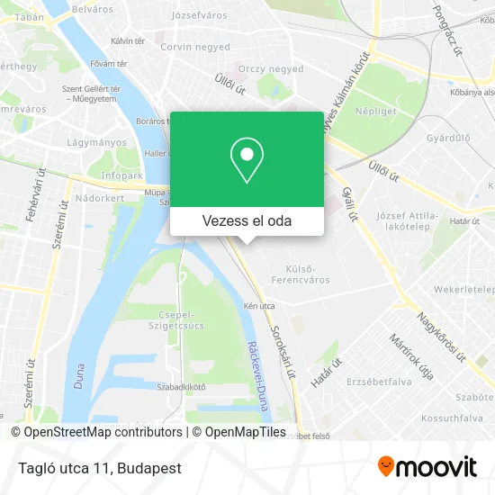 Tagló utca 11 térkép