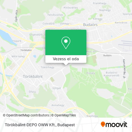 Törökbálint-DEPO OWW Kft. térkép