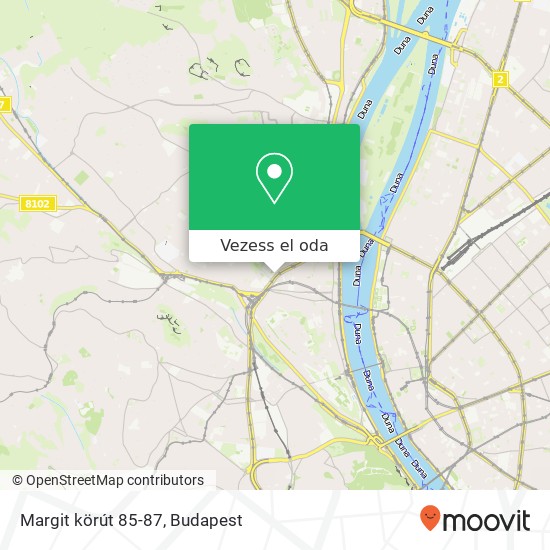 Margit körút 85-87 térkép