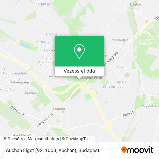 Auchan Liget (92, 1003, Auchan) térkép