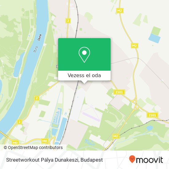 Streetworkout Pálya Dunakeszi térkép