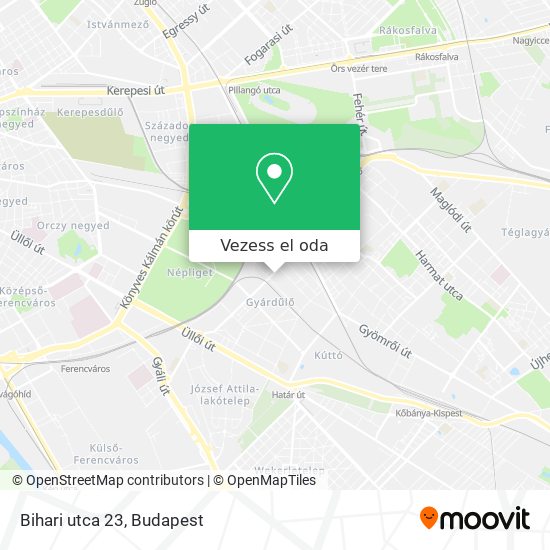Bihari utca 23 térkép