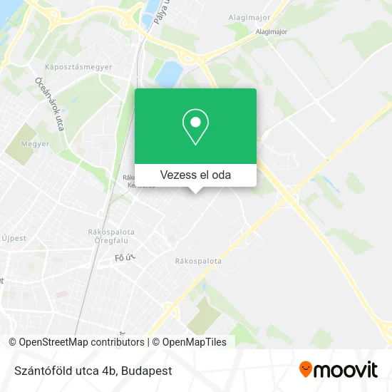 Szántóföld utca 4b térkép