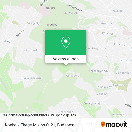 Konkoly-Thege Miklós út 21 térkép