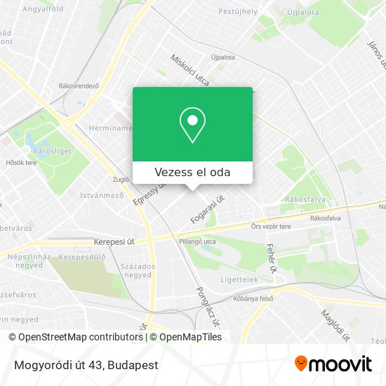 Mogyoródi út 43 térkép